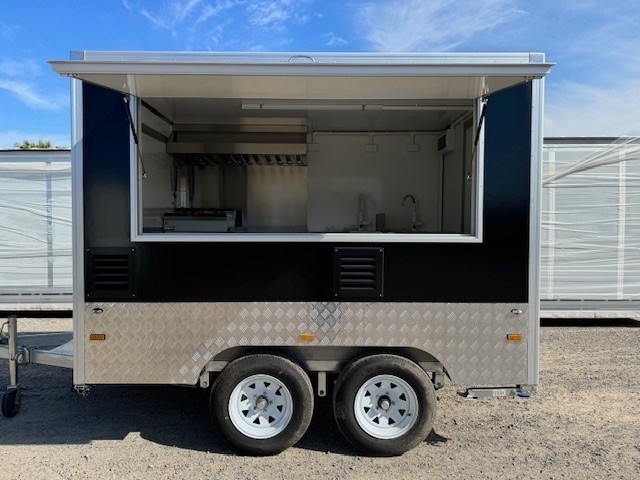 2026 Dual Axle Food Trailer 450 - Black (Unused)