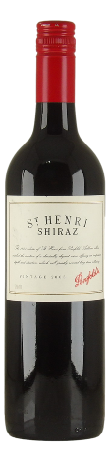 Penfolds St Henri Shiraz 2005 (1x 750mL), SA. Screwcap