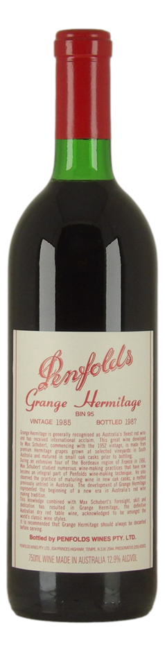 Penfolds Bin 95 Grange Hermitage 1985 (1x 750mL) SA.
