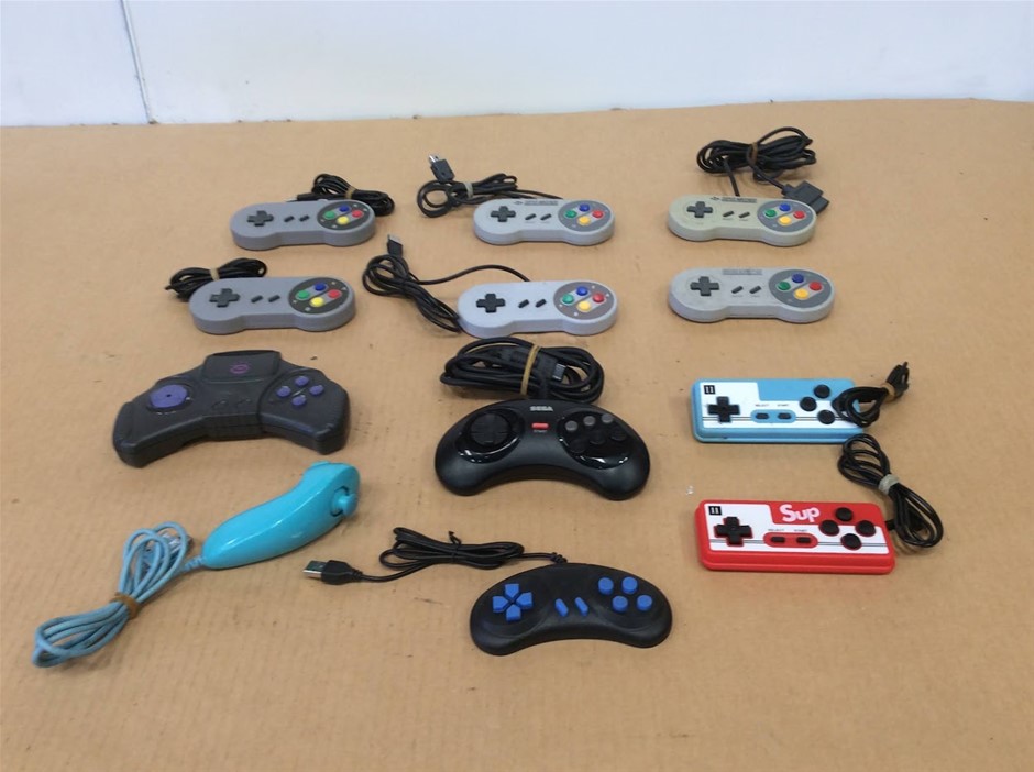 Mixed Brand Game Controllers (Lot of 12)