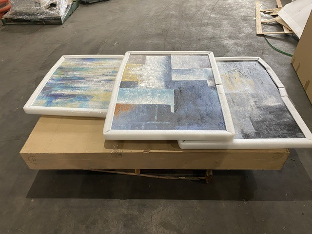 <p>Qty of Assorted Wall Paintings x22, Unused</p>