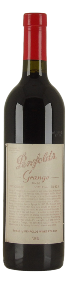 Penfolds Bin 95 Grange 2008 (1 x 750mL), SA.