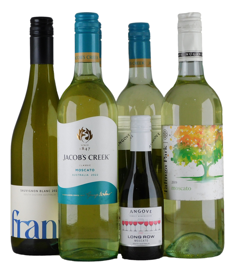Mixed White Pack (5x 750mL + 3x 187mL), AUS.
