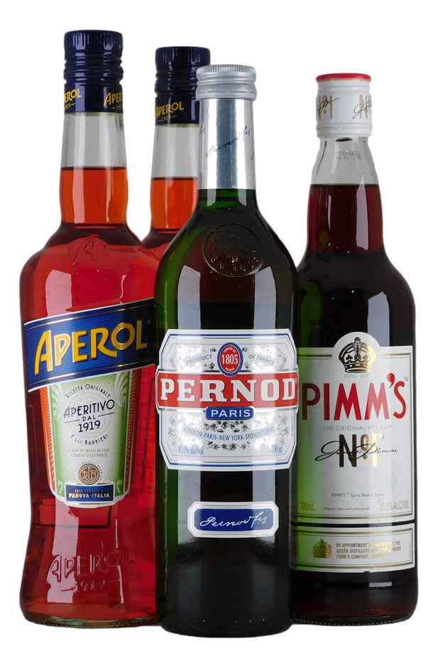 Imported Aperitifs & Spirit Pack (4x 700mL). Multi Region.