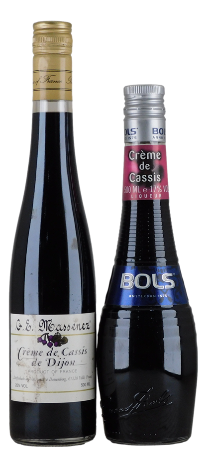 Mixed Creme de Cassis Liqueur Pack (2x 500mL), Multi Region.