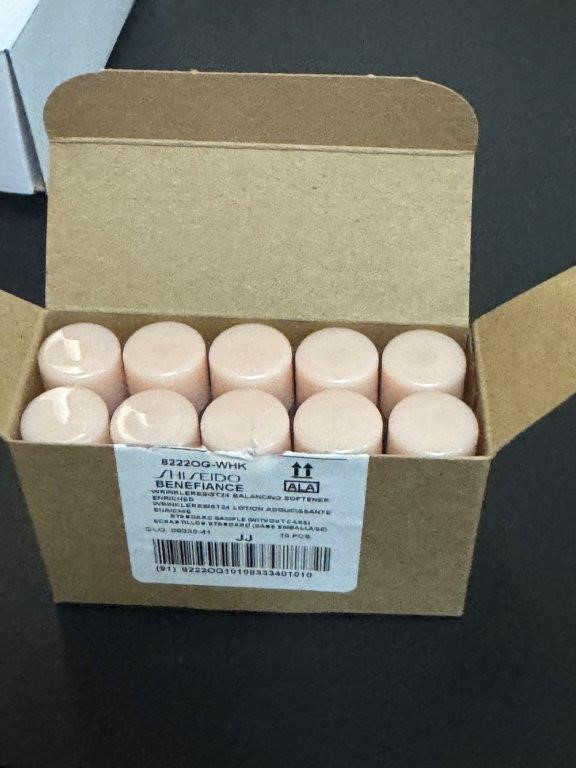 Shiseido Benefiance WrinkleResist24 Balancing Softener 7ML, 2 BOXES OF 10