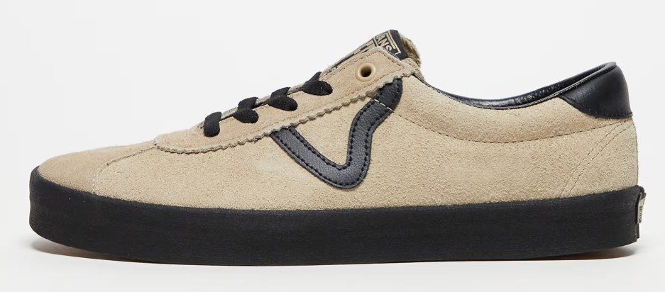 Vans Unisex Sport Low Sneaker, 2-Tone Suede Black to the Floor Creme Brulee