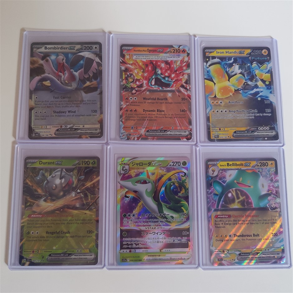 6 Ultra Rare Genuine Pokemon Card Bundle