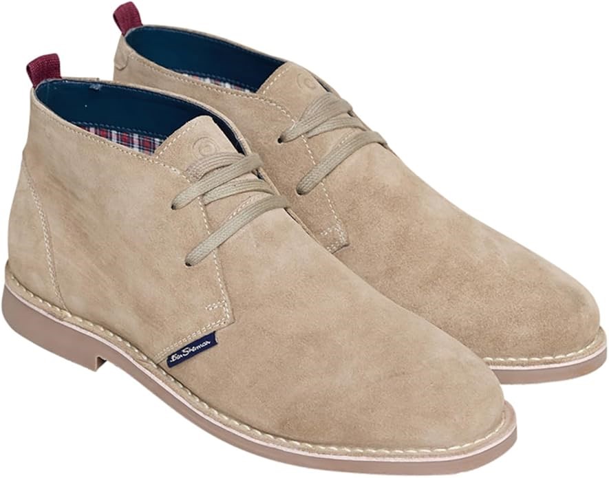 BEN SHERMAN Men's Hemmings Boot, Size US10/UK9, Sand Suede, BS13302. RRP: