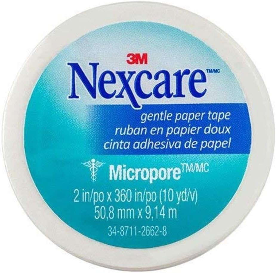 6pcs x 3M Nexcare™ Micropore Gentle Paper Tape, Lightweight, 50.8mm x 9.14m
