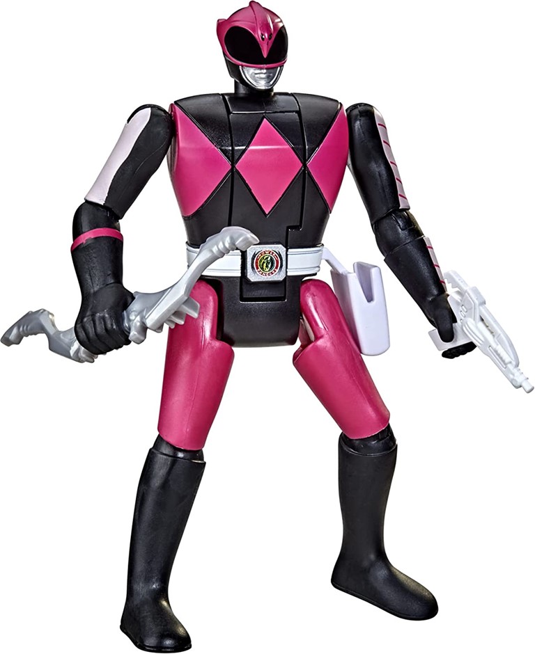 POWER RANGERS Retro-Morphin Ranger Slayer Kimberly Morphs with A Head Flip,