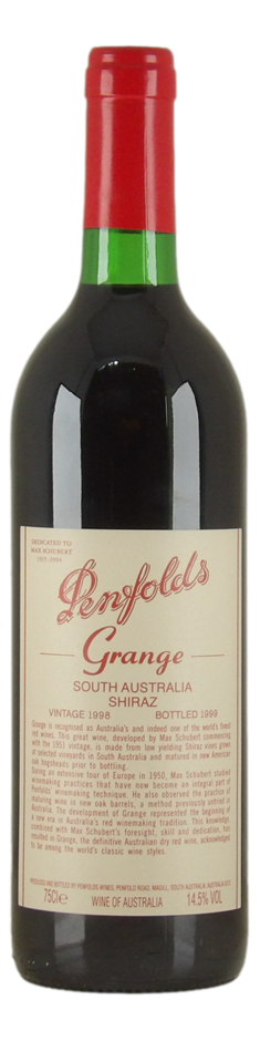 Penfolds Grange Shiraz 1998 (1x 750mL) SA