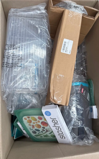 Assorted Box of Kitchenware Items. NB: Items may not be in original packagi