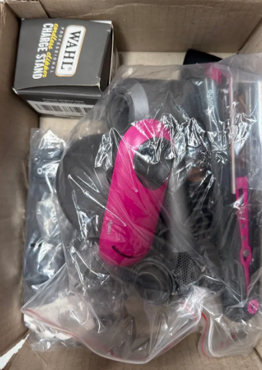 Box of Hairstyling Products. NB: NB: Items may not be in original packaging