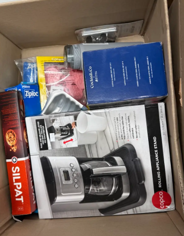 Assorted Box of Kitchenware Items. NB: Items may not be in original packagi