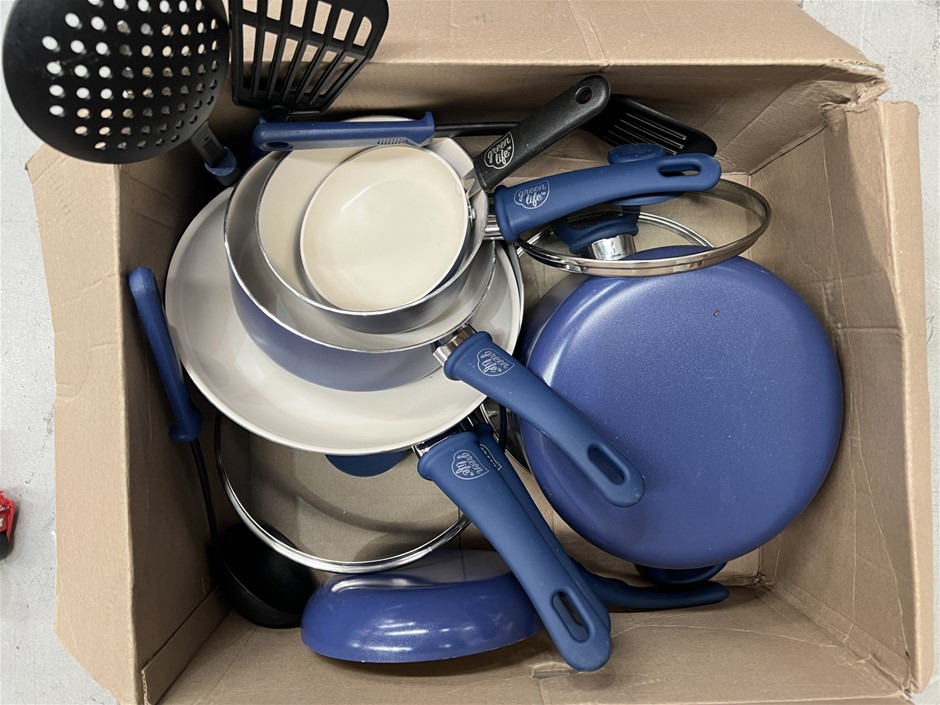 4 x GREENLIFE Assorted Kitchen Set. NB: Photo as is. Some Not in Original P