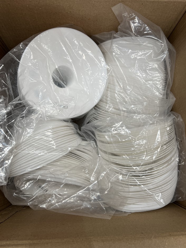 200 Piece White Training Cones. NB: Photo as is. Some Not in Original Packa