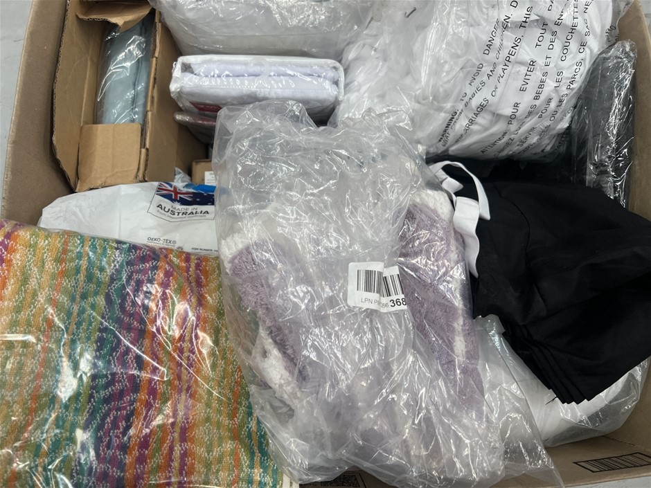 10 x Assorted bedding Products. NB: Photo as is. Some Not in Original Packa