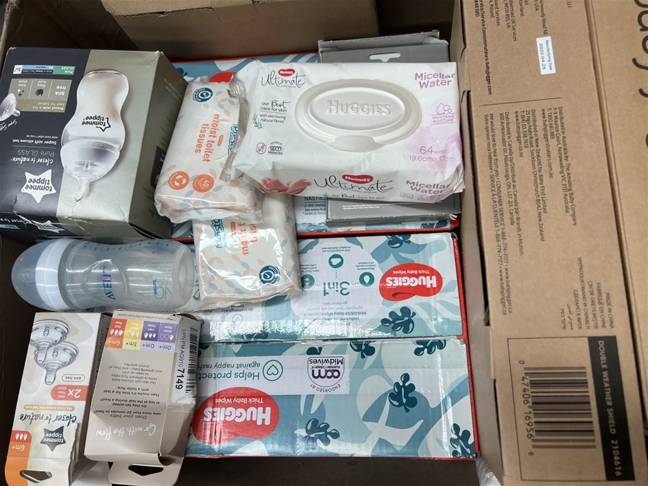 10 x Assorted Baby Products. NB: Photo as is. Some Not in Original Packagin