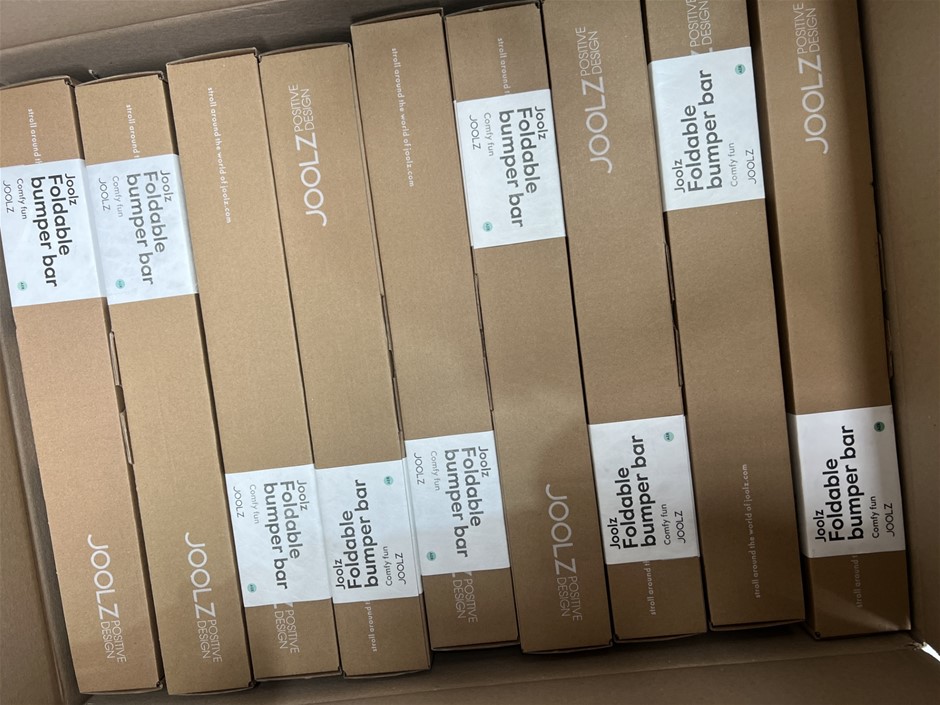 9 x JOOLZ Foldable Baby Bumper Bars. NB: Photo as is. Some Not in Original