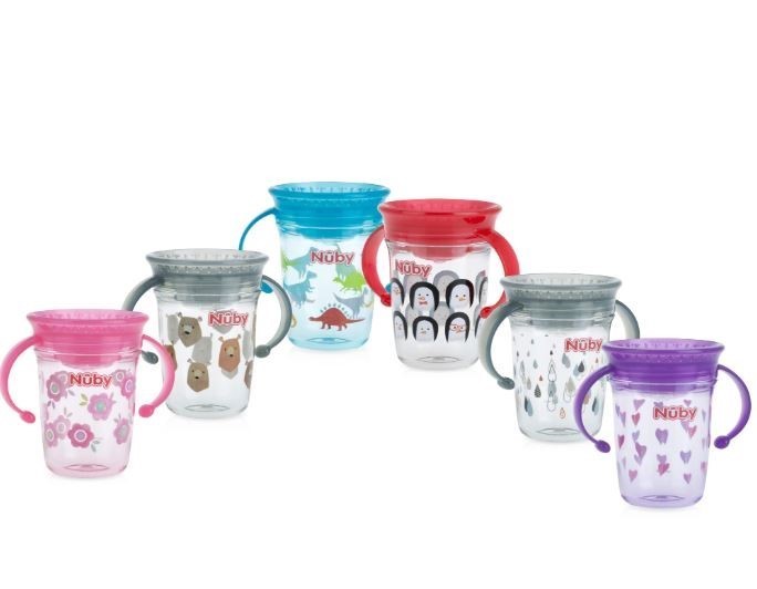 48 x Nuby Tritan Twin 360 Wonder Cup 240ml. RRP: $620  Buyers Note - Discou