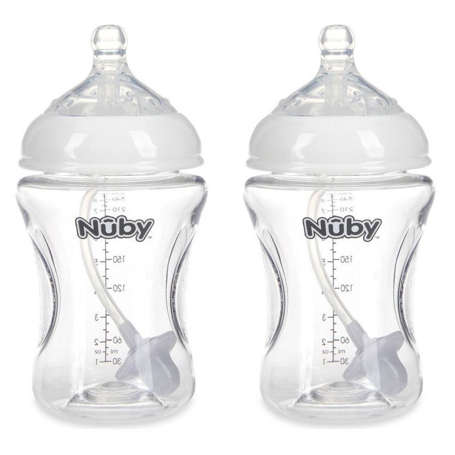 48 x Nuby 270ml Tritan Bottle with 360 Weighted Straw. RRP: $670  Buyers No