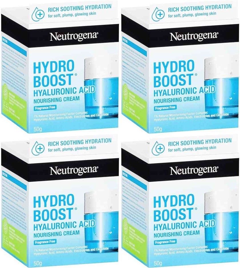 4 x NEUTROGENA Hydro Boost Emulsion 50 G, White, 50g