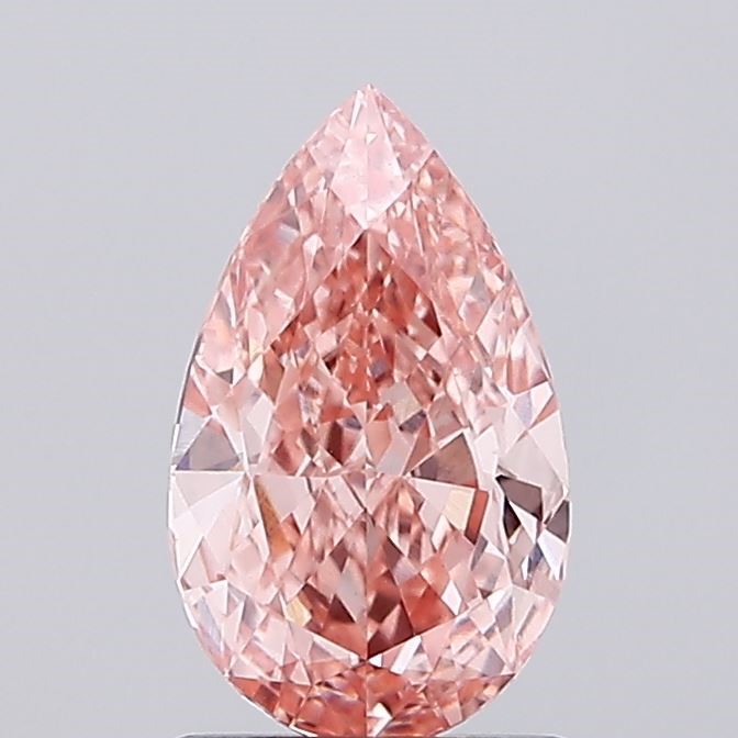 1.50 Carat Pear Shape Diamond Fancy Vivid Pink / VS1