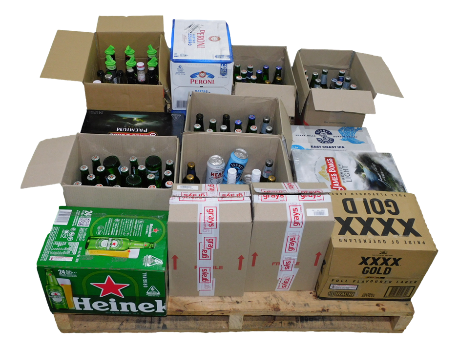 NSW P/Up - Plt of Assorted Beer & Bar Mixers (Approx. 274x 200mL - 1L)