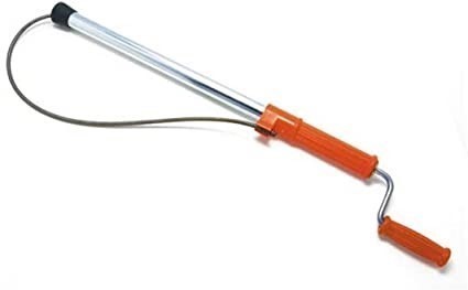 GENERAL WIRE SPRING TU4 Corkscrew Head Urinal Auger.
