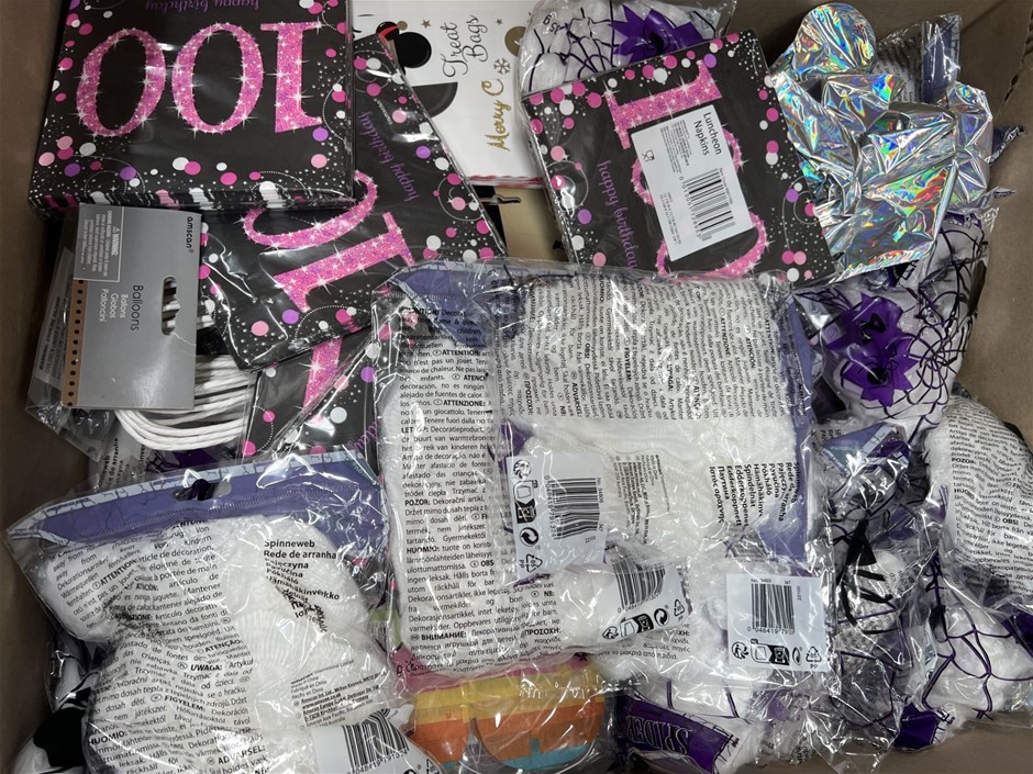 15 x Assorted Party Products. NB: Photo as is. Some Not in Original Packagi