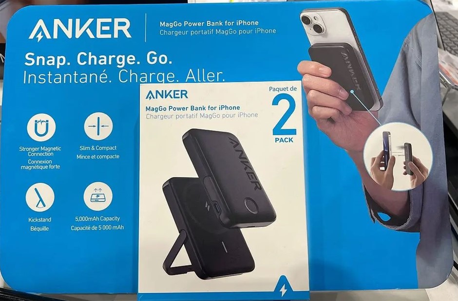 ANKER 2pk MagGo Powerbank For Iphone, 5000mAh. NB: Not in original packagin