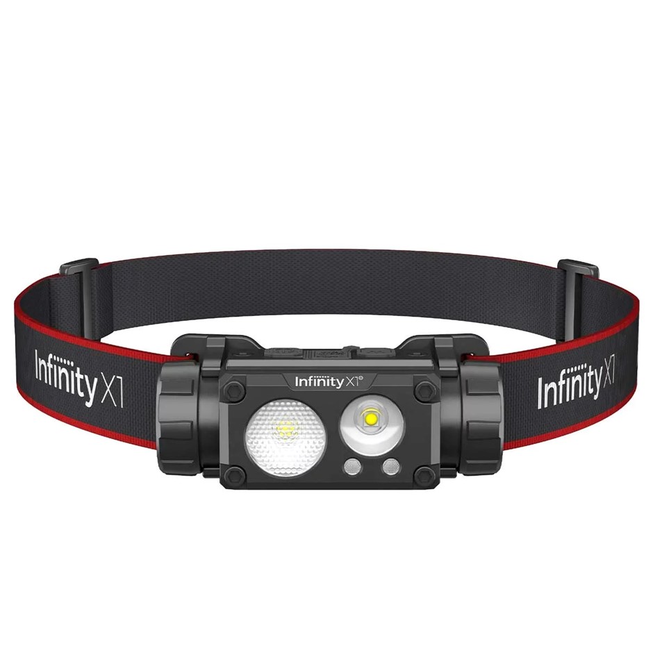 INFINITY X1 3pc LED Headlamps 1500L. N.B: Damaged packaging.