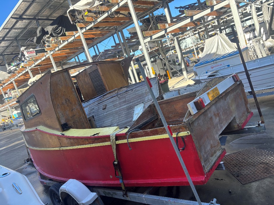 Unknown Make and Model Boat and Trailer