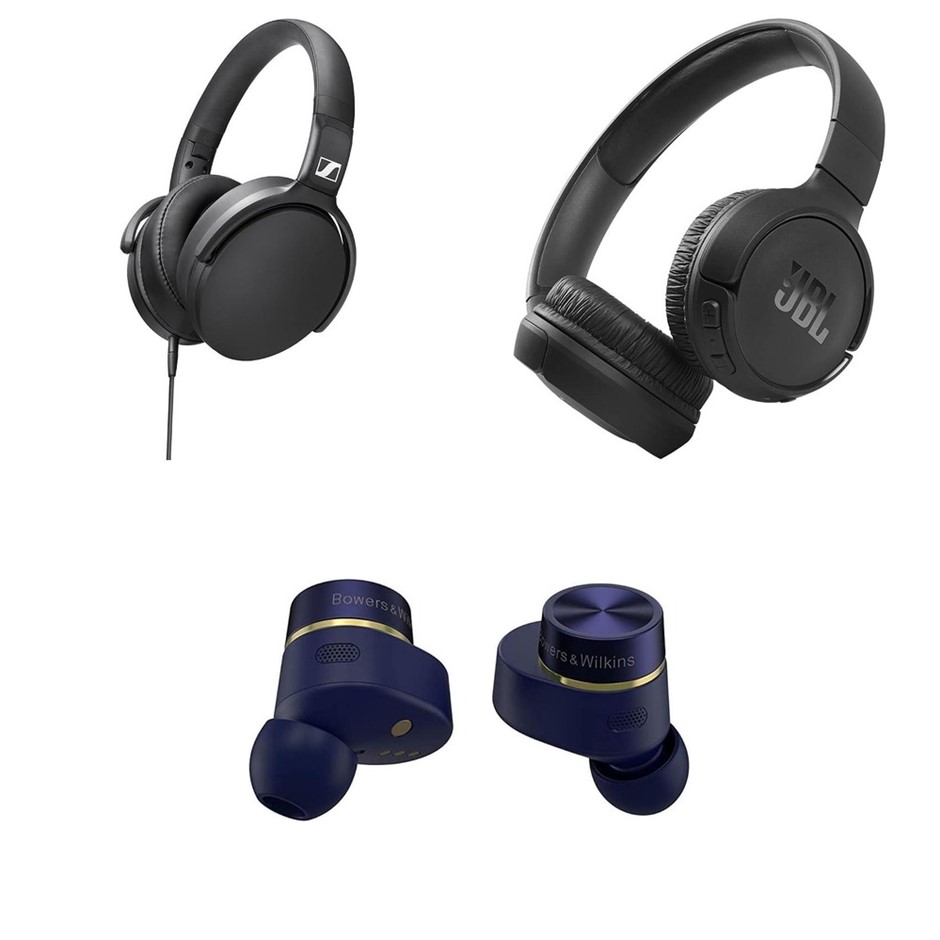 4 x Headphones. 1 x SENNHEISER Over Ear Headphones HD 400S. 1 x JBL Tune 51