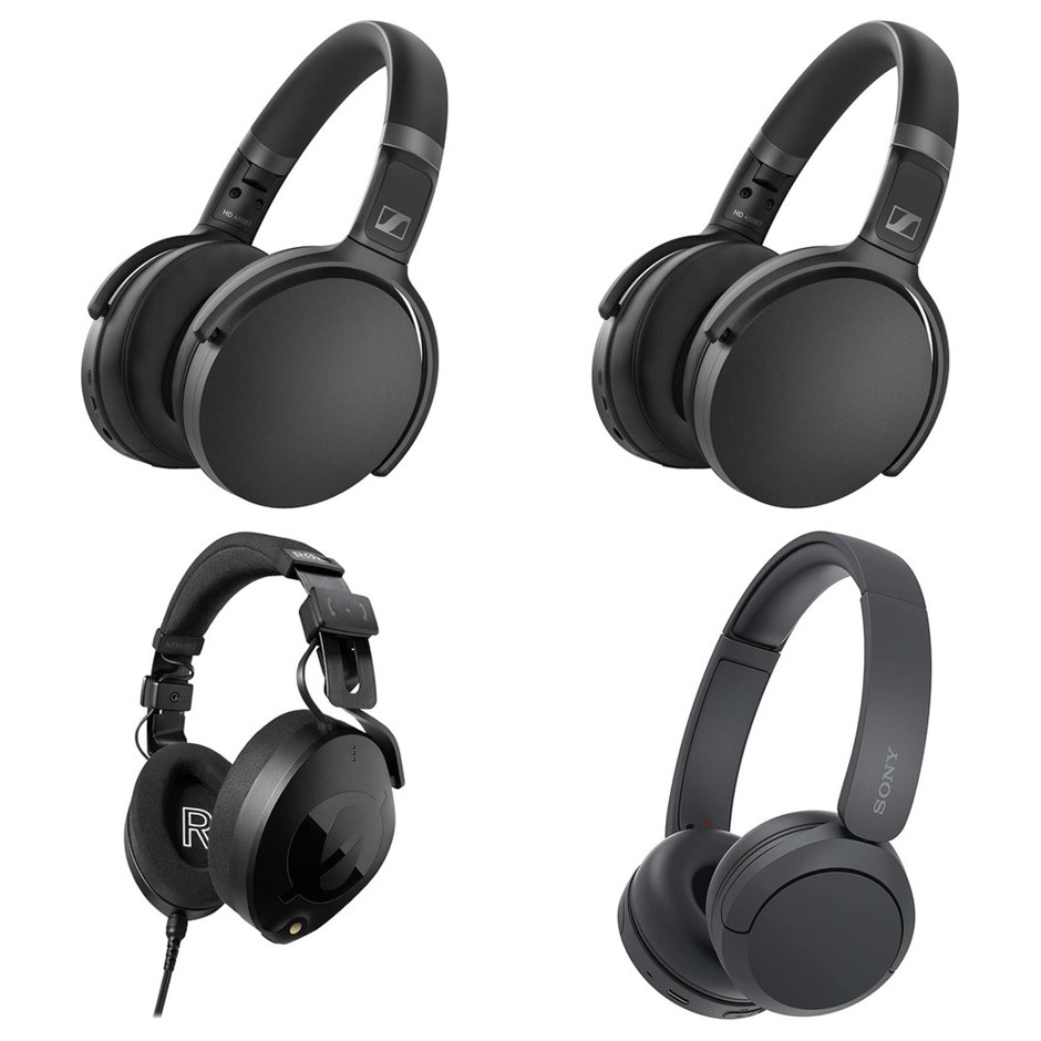 4 x Assorted Headphones, RRP: $976, Incl: 1 x Sennheiser HD 450SE ANC, 1 x