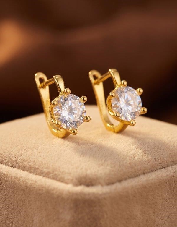 925 Sterling Silver 5.0ctw white Earrings Simulated Diamonds
