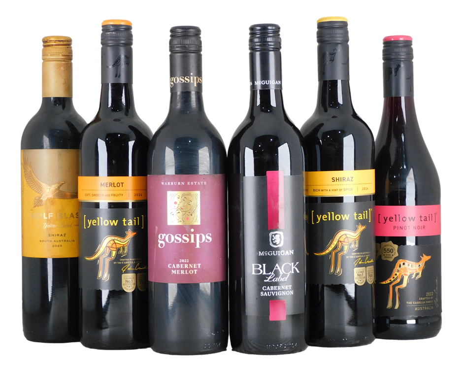 Mixed Red Pack (12x 750mL). Multi Region.