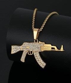 Jewelz Merchants Gold-Tone AK-Style Pendant Necklace– Free Chain