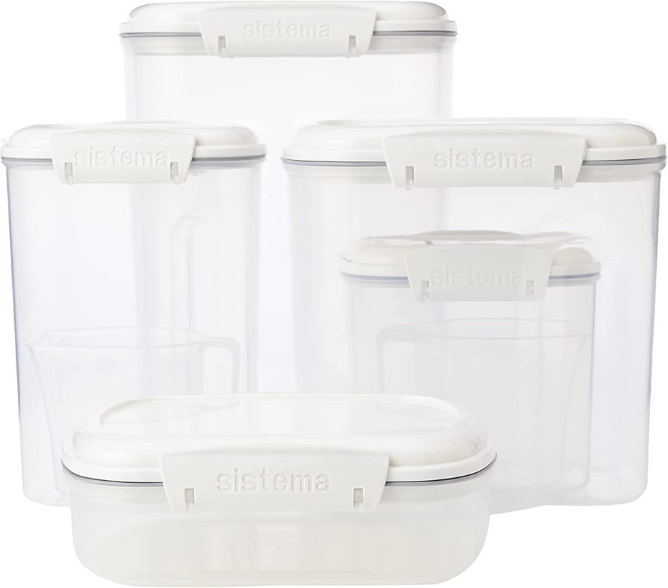 SISTEMA 5 Food Storage Containers With Lids. NB: no packaging
