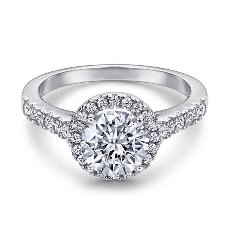 1.5ct Round Cubic Zirconia 925 Sterling Silver Ring - Size 6