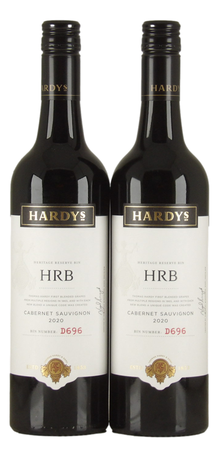 Hardys HRB D696 Cabernet Sauvignon 2020 (2x 750mL), Multi Region.