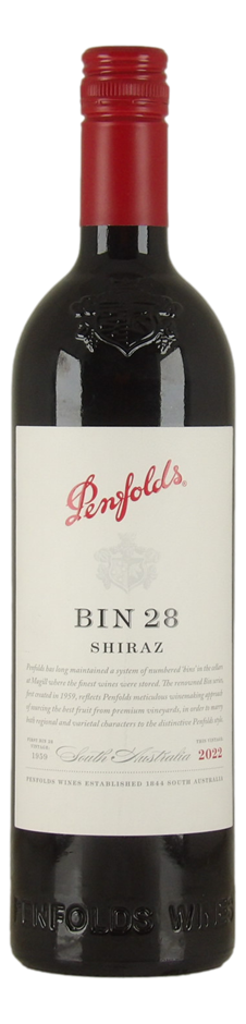 Penfolds Bin 28 Shiraz 2022 (1x 750mL), SA.