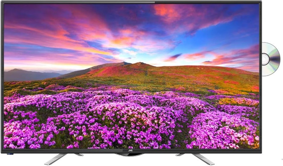 JVC Tv 32 Inch HD Built In DVD Player NB: Missing 1 stand, missing DVD remo