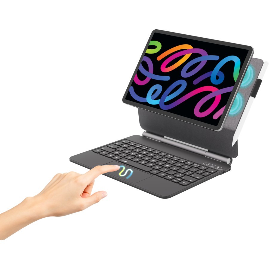 AIWA 10.1" Pro Smart Tablet with Magnetic Keyboard Case and Bonus Stylus -