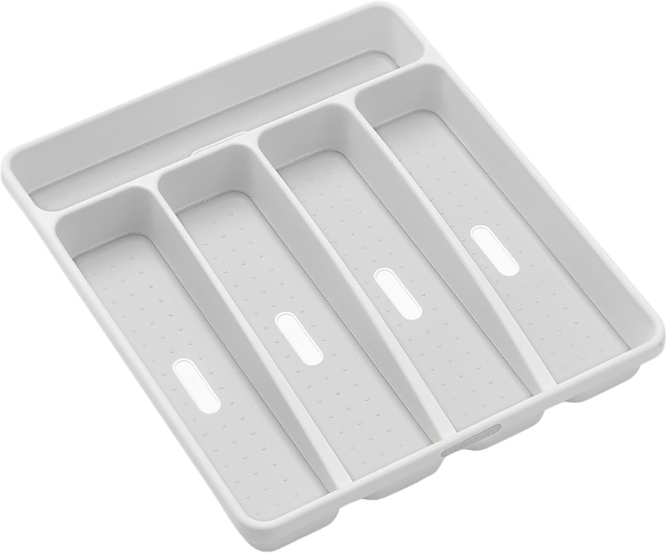 madesmart Classic Small Silverware Tray White