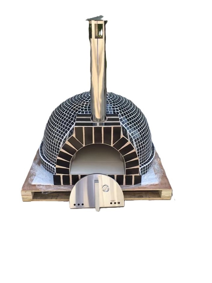 <p>Premium Wood Fired Pizza Oven - Black Square & Balck Brick</p>