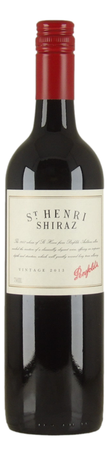 Penfolds St Henri Shiraz 2013 (1x 750mL), SA. Screwcap closure.