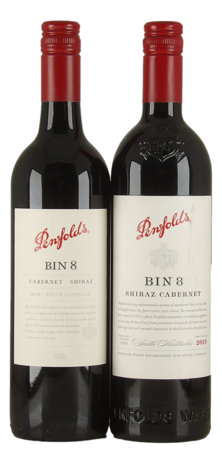 Penfolds Bin 8 Cabernet Shiraz 2012/19 (2x 750mL) SA
