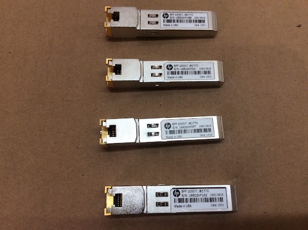 HP J8177C SFP 1000-T Transceiver Module (Lot of 4)